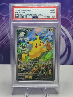 Pikachu 088 Sv: Scarlet & Violet Promo Cards Holo PSA 9 - Image 1