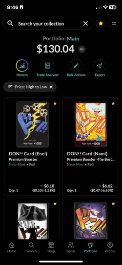 One Piece Tcg Don!! Lot (104 Cards, 48Foils) - Image 5