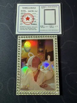 Uta Diamond Card Silver Metal Beautiful Waifu Doujin Case Prize One Piece - Image 1