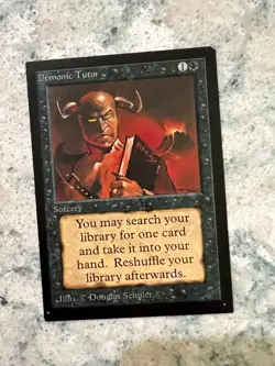 Demonic Tutor - Collectors Edition Intl - NM - MTG - Magic: The Gathering - Image 1