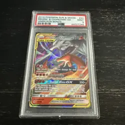 2019 Pokemon Reshiram & Charizard GX Holo PSA 9 - MINT - Unbroken Bonds 20/214 - Image 2