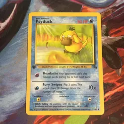Pokemon first edition Psyduck Fossil 53/62 - Image 1