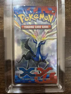 Pokemon Sealed 2014 XY Base Set Booster Pack, Xerneas Artwork in Acrylic Case - Image 4