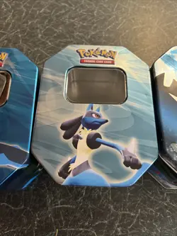 Pokemon TCG Empty tins Ex era, Lucario, Empoleon, Kyogre - Image 3