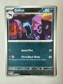 Pokemon TCG * SV Shroulded Fable * 28/64 Golbat REVERSE HOLO C * FRESH PK - Image 1