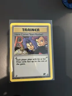 Pokemon Here Comes Team Rocket 71/82 Team Rocket Rare LP - Image 1