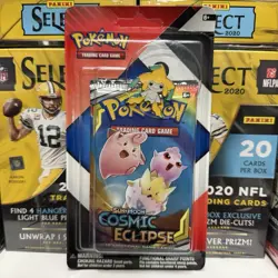 Pokemon Cosmic Eclipse & Chilling Reign 2 pack Blister w/ Pin Factory Sealed - Image 1