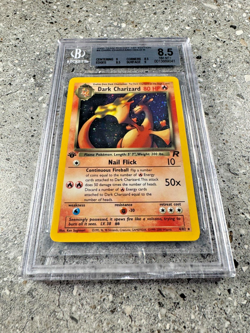 Pokemon TCG 1st Edition Dark Charizard 4/82 Team Rocket Holo Rare BGS 8.5 NM-MT+ - Image 2