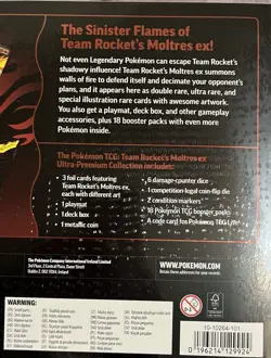 Pokemon Team Rocket’s Moltres EX Ultra Premium Collection New & Sealed - Image 3