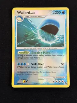 Pokemon TCG - Wailord 30/106 - Great Encounters - Reverse Holo Rare - 2008 - Image 1