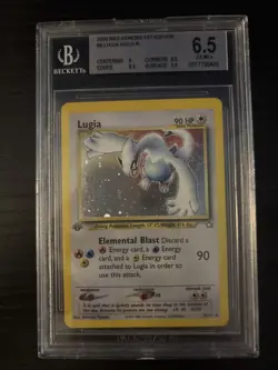 Pokemon Neo Genesis 1st Edition Lugia 9/111 Holo 2000 BGS 6.5 - Image 1
