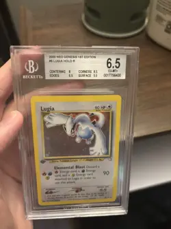 Pokemon Neo Genesis 1st Edition Lugia 9/111 Holo 2000 BGS 6.5 - Image 5