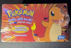 1999 Pokemon TV Animation Topps Series 1 Blue Label Booster Box | Factory Sealed - Image 2