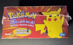 1999 Pokemon TV Animation Topps Series 1 Blue Label Booster Box | Factory Sealed - Image 5