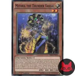 Yugioh Mithra the Thunder Vassal SR01-EN011 Common 1st Edition LP - Image 1