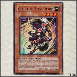 Gladiator Beast Darius - PTDN-EN031 - Common 1st Edition Yugioh - Image 1