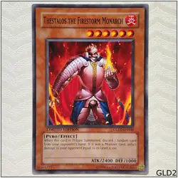 Thestalos the Firestorm Monarch - GLD2-EN008 - Common Limited Edition Yugioh - Image 1
