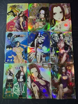 One Piece Set of 9 Collectible Character Anime SSR Cards CCG Boa Hancock K10 - Image 1