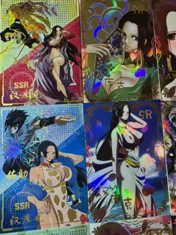 One Piece Set of 9 Collectible Character Anime SSR Cards CCG Boa Hancock K10 - Image 2