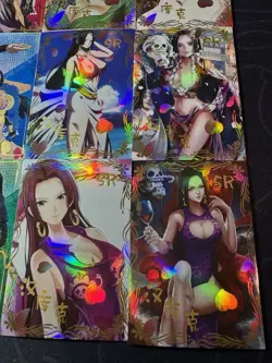 One Piece Set of 9 Collectible Character Anime SSR Cards CCG Boa Hancock K10 - Image 4