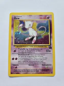 Mew 9 Holo rare Black Star Promo WOTC Vintage Pokemon Card 1999 TCG WP 9 - Image 1
