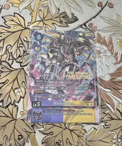 Digimon Card Game Singles Rhihimon BT18-081 Promo 2025 Regionals Participant - Image 1