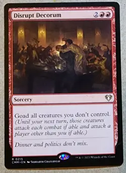 Disrupt Decorum - Commander Masters 0215 Regular Rare - Mtg - Image 1