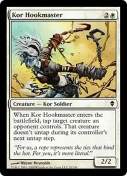 X4 Kor Hookmaster Zendikar LP/NM MTG Magic DNA GAMES - Image 1