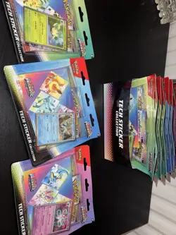 ?Pokemon TCG Prismatic Evolutions Tech Sticker Collection x 12 ???? - Image 2