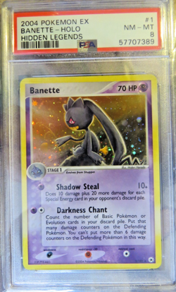 Pokemon Hidden Legends 1 Banette PSA 8 NM-MT - Image 1