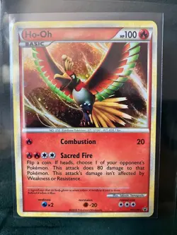 Ho-Oh HGSS01 Hgss Holo Pokemon TCG Promo Black Star - Image 1