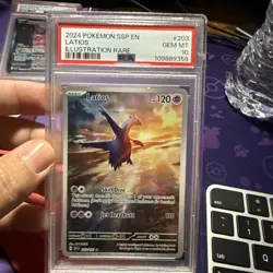 2024 Pokemon Surging Sparks SSP EN Latios Illustration Rare 203 PSA 10 GEM MINT - Image 1