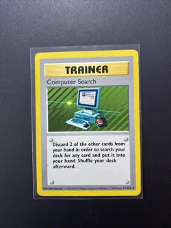 Computer Search 071/102 Base Set (Shadowless) Regular Pokemon WOTC LP/MP - Image 1