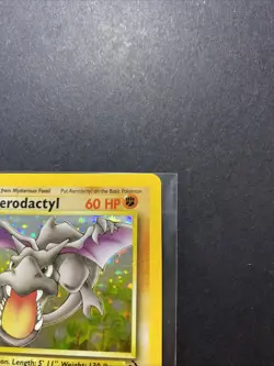 Aerodactyl 1/62 Fossil Holo Unlimited Pokemon WOTC LP/MP - Image 4