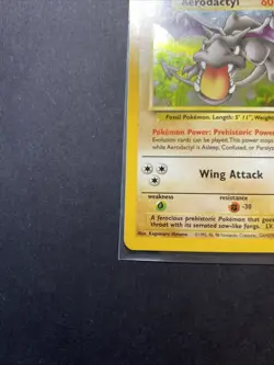 Aerodactyl 1/62 Fossil Holo Unlimited Pokemon WOTC LP/MP - Image 5