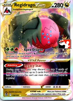 Regidrago VSTAR 136/195 Prize Pack Series Cards Ultra Rare Holo NM - Image 1