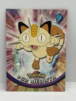 1995-1998 #52 Meowth Pokemon Card Tv Animation Edition - Image 1