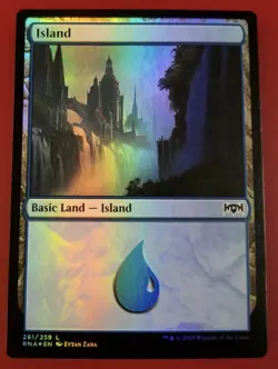1x Island | FOIL 261/259 | Ravnica Allegiance | MTG Magic Cards - Image 1