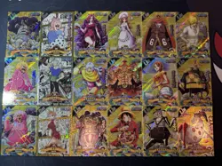 One Piece Set of 18 Collectible Character Anime SSR UR Cards CCG Luffy Nami - Image 1