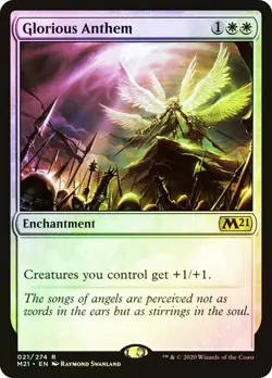 MTG - Glorious Anthem - Foil - M21 - Magic the Gathering - Image 1