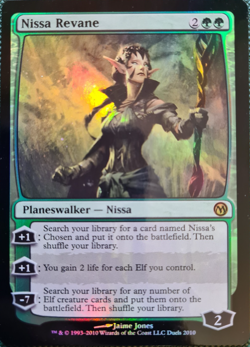 MTG - Nissa Revane - Foil Promo - Duels of the Planeswalkers Magic the Gathering - Image 1