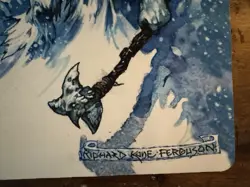 Misinformation SIGNED Richard Kane Ferguson Playmat Mtg Kickstarter - Image 3