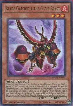 Yugioh! Blade Garoodia the Cubic Beast - MVP1-EN034 - Ultra Rare - 1st Edition N - Image 1