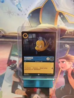 Exclusive Disney Lorcana DEMO Card Mint Flounder - Voice Of Reason - Image 2