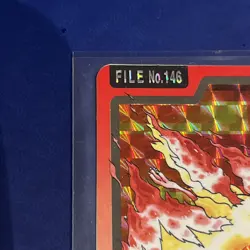 Moltres No.146 Pokemon card Bandai 1997 Prism Holo Japanese Nintendo C451 - Image 2