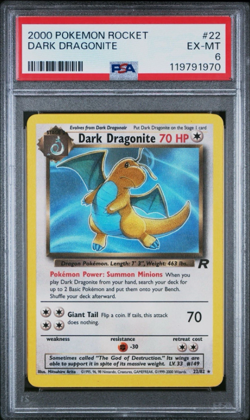 🟡Freshly Graded Dark Dragonite Pokemon Card - PSA 6 (EX-MT) Non-holo🟡 - Image 1