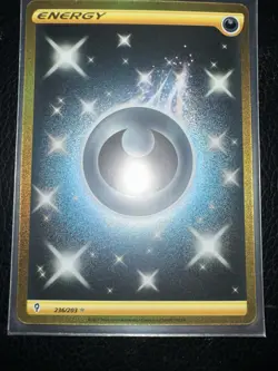 Pokemon TCG Secret Rare Dark Energy Gold Card 236/203 Evolving Skies Mint - Image 1