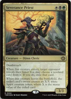 Severance Priest - FOIL - R Tarkir: Dragonstorm 222 - MTG - Image 1