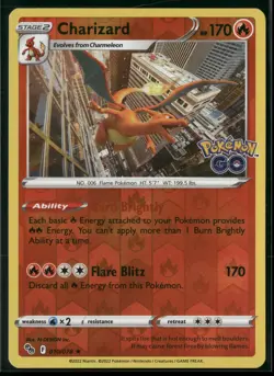 Pokemon GO #010/078 Charizard Reverse Holo - Image 1