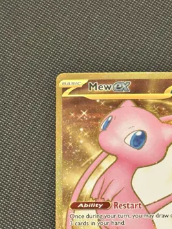 Mew ex 205/165 Scarlet & Violet 151 Full Art Secret Rare Holo Pokemon Card NM - Image 2